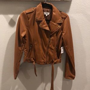Faux leather jacket